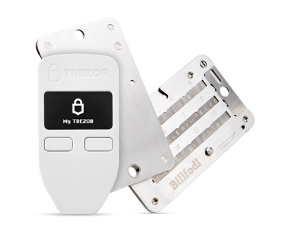Trezor One + Billfodl Pack_white